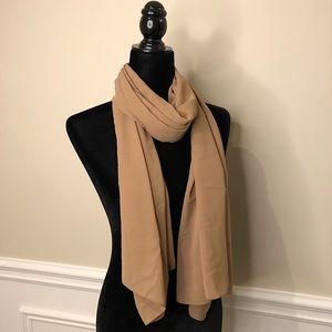 Brand New Beige/Tan Textured Chiffon Hijab/Scarf